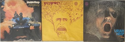 Lot 711 - 70'S ORIGINAL UK VERTIGO SWIRL LP PACK - PATTO & URIAH HEEP - HARD ROCK / PROG