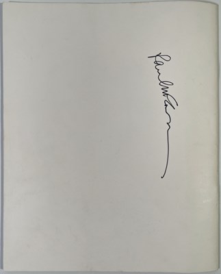 Lot 313A - THE BEATLES - 2001 NOBEL PEACE PRIZE CONCERT BOOKLET SIGNED BY PAUL MCCARTNEY AND OTHER STARS.
