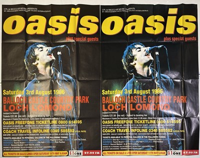 Lot 447 - OASIS - LOCH LOMOND / KNEBWORTH POSTERS.