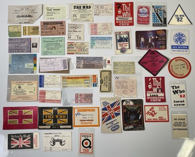 Lot 93 - THE WHO - TICKET AND STAGE PASS ARCHIVE.