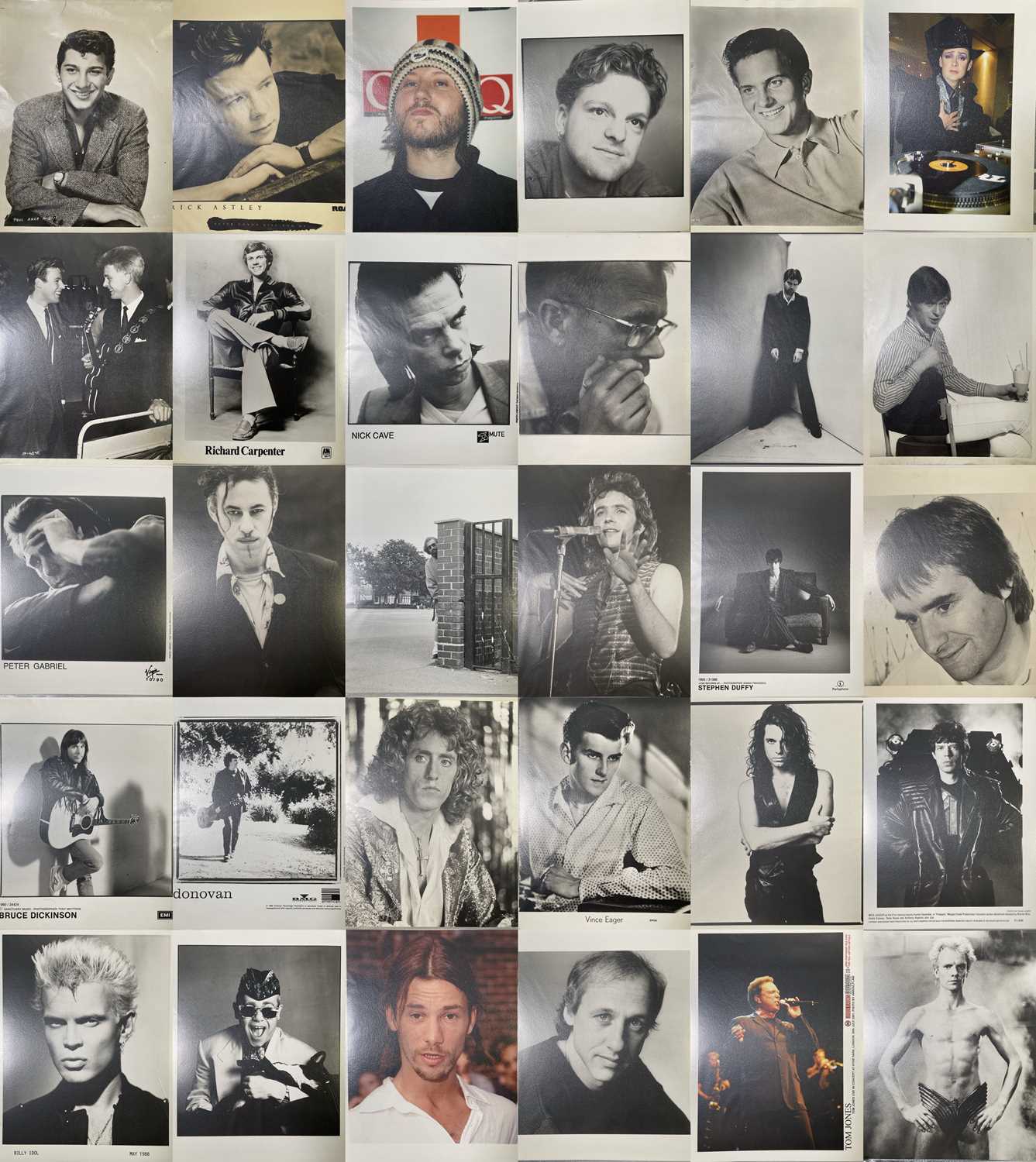 Lot 81 - 50+ ORIGINAL MALE POPSTAR PROMO AND PRESS PHOTOS.