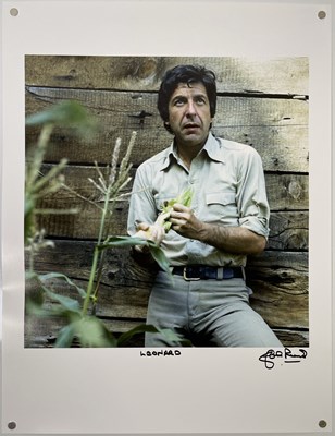 Lot 99 - LEONARD COHEN - JOHN ROWLANDS SIGNED PRINT.