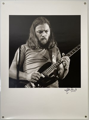 Lot 318 - PINK FLOYD - DAVID GILMOUR - PHOTOGRAPHER SIGNED PRINT.