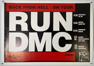 Lot 115 - HIP-HOP - RUN DMC - ORIGINAL 1990 CONCERT POSTER.