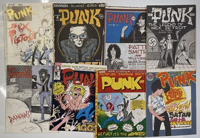 Lot 477 - PUNK INTEREST - ISSUES 1-8 OF PUNK MAGAZINE.