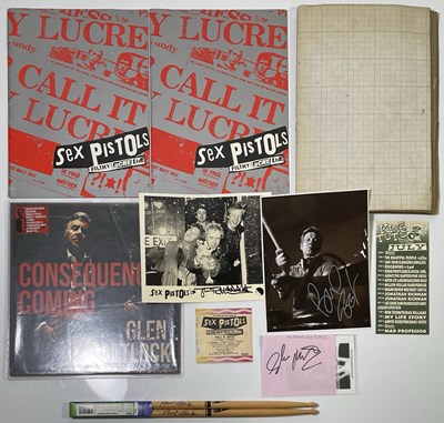 Lot 539 - THE SEX PISTOLS - AUTOGRAPHS / MEMORABILIA.