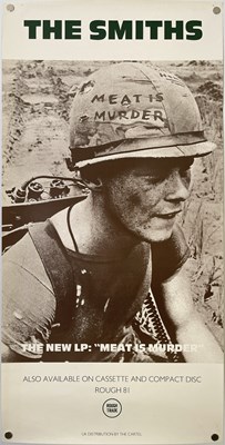 Lot 460 - THE SMITHS - ORIGINAL PROMOTIONAL POSTER FOR 'MEAT IS MURDER'.