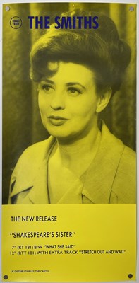 Lot 461 - THE SMITHS - SHAKESPEARE'S SISTER ORIGINAL PROMOTIONAL POSTER.
