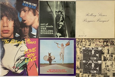 Lot 805 - ROLLING STONES LP 12" + 7" PACK - 1ST STEREO BEGGARS BANQUET, EXILE ON MAIN W/ POSTCARDS