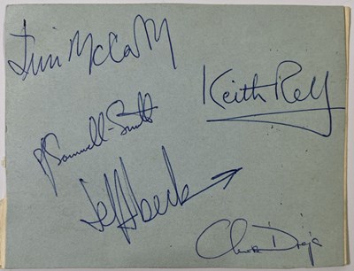 Lot 213 - YARDBIRDS - SET OF AUTOGRAPHS.