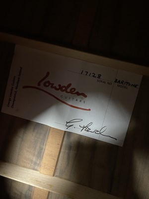 Lot 40 - LOWDEN BARITONE BAR-35 ACOUSTIC GUITAR.