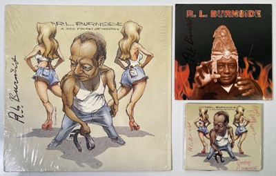 Lot 228 - BLUES - RL BURNSIDE SIGNED ITEMS.