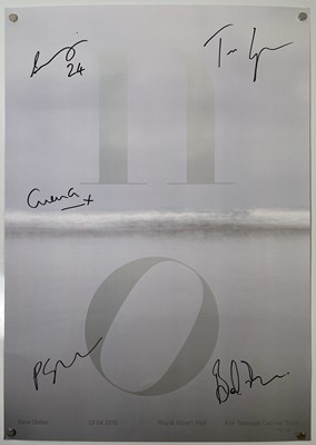 Lot 433 - NEW ORDER - SIGNED POSTER.
