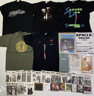 Lot 404 - STEELY DAN - MEMORABILIA COLLECTION INC PROGRAMMES / TICKETS / T-SHIRTS AND MORE.