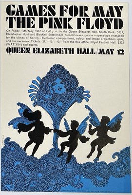 Lot 319 - PINK FLOYD - GAMES FOR MAY ORIGINAL 1967 HANDBILL.