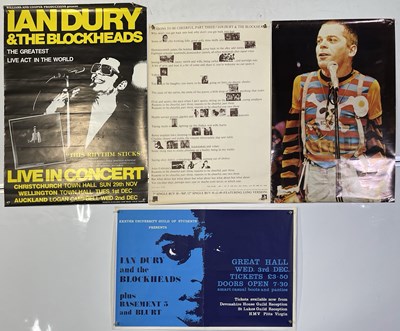 Lot 484 - IAN DURY - POSTER COLLECTION INC ORIGINAL CONCERT POSTER.