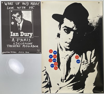 Lot 485 - IAN DURY STIFF RECORDS PROMO POSTER - BARNEY BUBBLES DESIGN.