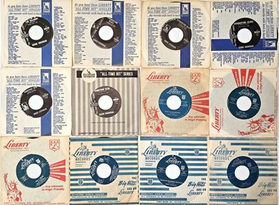 Lot 838 - EDDIE COCHRAN - FULL SET OF USA LIBERTY 7" SINGLES WITH VARIANTS + MULTIPLES