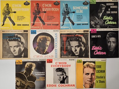 Lot 839 - EDDIE COCHRAN - UK LONDON + LIBERTY PICTURE SLEEVES AND EP'S PACK