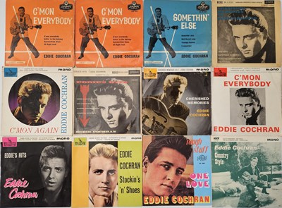 Lot 840 - EDDIE COCHRAN EP COLLECTION - ORIGINAL 50'S TO REPRO - MIXED UK, USA, EU ISSUES