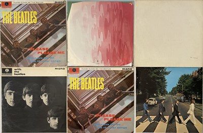 Lot 844 - THE BEATLES LP PACK - UK ORIGINALS - BLACK & GOLD, NUM. WHITE ALBUM, WIDE SPINE ETC.