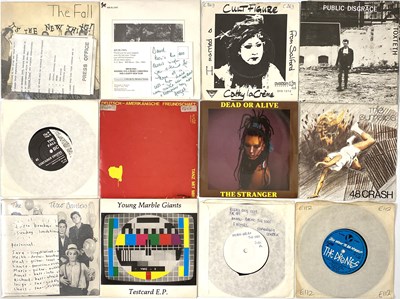 Lot 845 - 80'S PUNK - NEW WAVE - ALT 7" SINGLES PACK - THE FALL, DEAD OR ALIVE W/ PRESS SHEETS