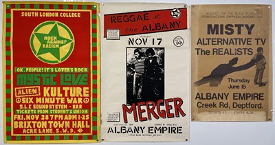 Lot 146 - THE DEPTFORD ALBANY POSTER COLLECTION - REGGAE AT THE ALBANY.