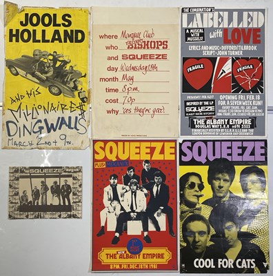 Lot 152 - THE DEPTFORD ALBANY POSTER COLLECTION - SQUEEZE.
