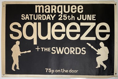 Lot 156 - THE DEPTFORD ALBANY POSTER COLLECTION - SQUEEZE - 1977 CONCERT POSTER.
