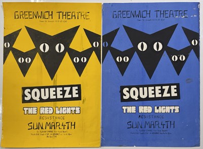 Lot 158 - THE DEPTFORD ALBANY POSTER COLLECTION - SQUEEZE - 1979 CONCERT POSTER PAIR.