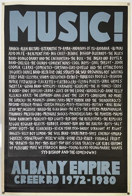 Lot 161 - THE DEPTFORD ALBANY POSTER COLLECTION - ALBANY ARTISTS A-Z POSTER.