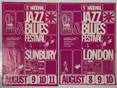 Lot 91 - PINK FLOYD / T REX / JEFF BECK / DEEP PURPLE - TWO ORIGINAL NATIONAL JAZZ AND BLUES FESTIVAL HANDBILLS.