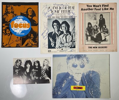 Lot 239 - 1970S-1990s AUTOGRAPHS - FOCUS / RIGHTEOUS BROTHERS/PHIL SPECTOR AND MORE.