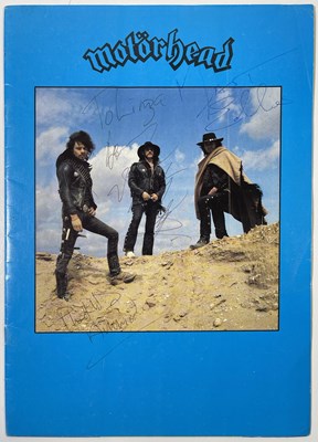 Lot 240 - MOTORHEAD - SIGNED TOUR PROGRAMME.