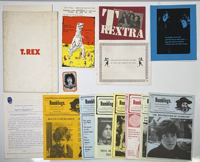Lot 391 - T REX - ORIGINAL CONCERT HANDBILL, PROGRAMME AND MEMORABILIA.