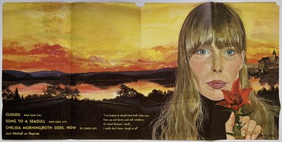 Lot 165 - JONI MITCHELL - ORIGINAL 'CLOUDS' PROMO POSTER.