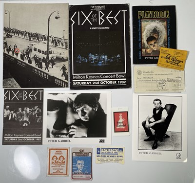Lot 60 - GENESIS INTEREST - PETER GABRIEL MEMORABILIA AND AUTOGRAPHS.