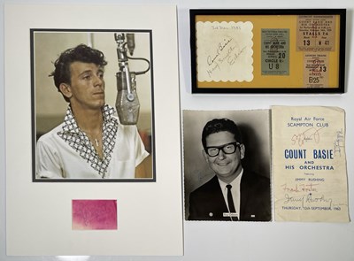 Lot 248 - AUTOGRAPH COLLECTION INC GENE VINCENT / ROY ORBISON / COUNT BASIE.