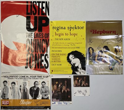 Lot 249 - SIGNED POP POSTER COLLECTION INC QUINCY JONES.