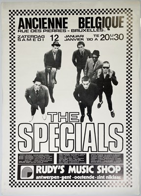 Lot 170 - THE SPECIALS - ORIGINAL BELGIAN CONCERT POSTER.