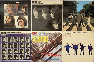 Lot 962 - THE BEATLES LPS - 60'S ORIGINALS & 70'S REPRESS - MISALIGNED APPLE, MONO/STEREO