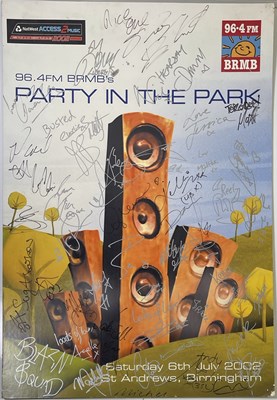 Lot 253 - POP MUSIC - MULTI-SIGNED 'PARTY IN THE PARK' ADVERTISING BOARD.