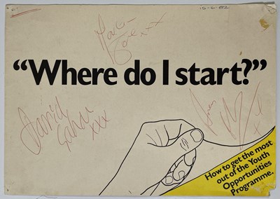 Lot 254 - DEPECHE MODE - SET OF SIGNATURES, 1982.