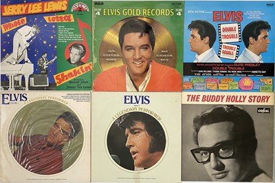 Lot 942 - ROCK M ROLL - LP AND COMPILATION COLLECTION - ELVIS, BUDDY HOLLY, JERRY LEE LEWIS