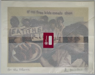 Lot 490 - PUNK - JAMIE REID SIGNED LIMITED EDITION PRINT.