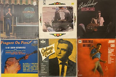 Lot 945 - ROCK N ROLL - COUNTRY - LP AND COMPILATION COLLECTION - EDDIE COCHRAN, JOHNNY CASH, NANCY SINATRA