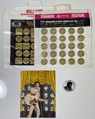 Lot 302 - ELVIS - SUMMER FESTIVAL 1971 MEMORABILIA.