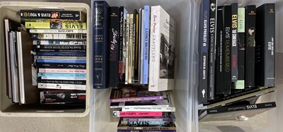Lot 308 - ELVIS - BOOK COLLECTION INC RARITIES AND COLLECTABLE SIGNED TITLES.