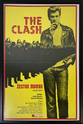 Lot 492 - THE CLASH - YUGOSLAVIAN 'RUDE BOY' POSTER.