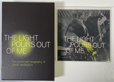 Lot 495 - PUNK - JOHN MCGEOCH - LIMITED EDITION BOOK AND 7" - SIGNED BY JOHNNY MARR AND OTHERS.